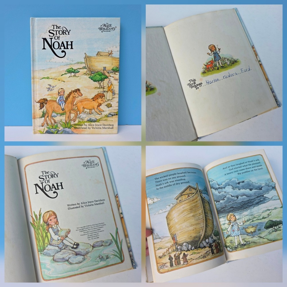 Lot of 4 Alice in Bibleland Books Hardcover Daniel Noah Prodigal Son Jonah VTG - Picture 6 of 12